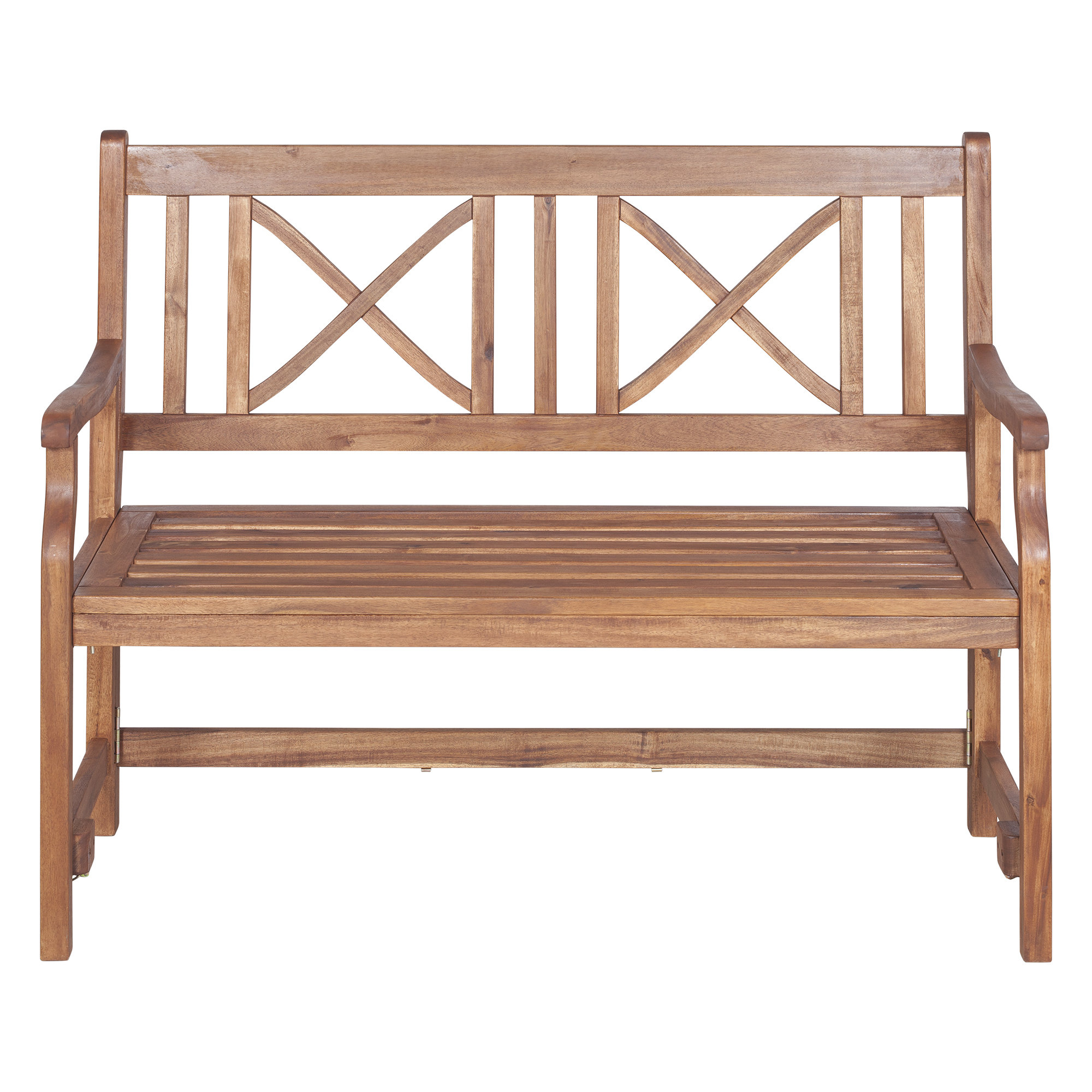 Conner Folding Acacia Wood Garden Bench Reviews Allmodern