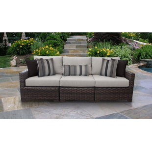 Jensen Outdoor Furniture Wayfair Kathy Ireland Homes Gardens River Brook 3 Piece Outdoor Wicker Patio Furniture Set 03c
