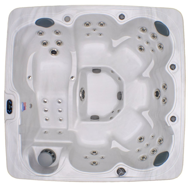 Home And Garden Spas 6 Person 71 Jet Hot Tub With Stainless Jets And Ozone System Reviews Wayfair