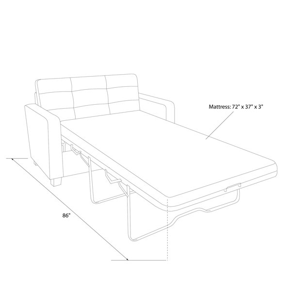 Zipcode Design Jovita Sleeper Sofa Bed & Reviews Wayfair