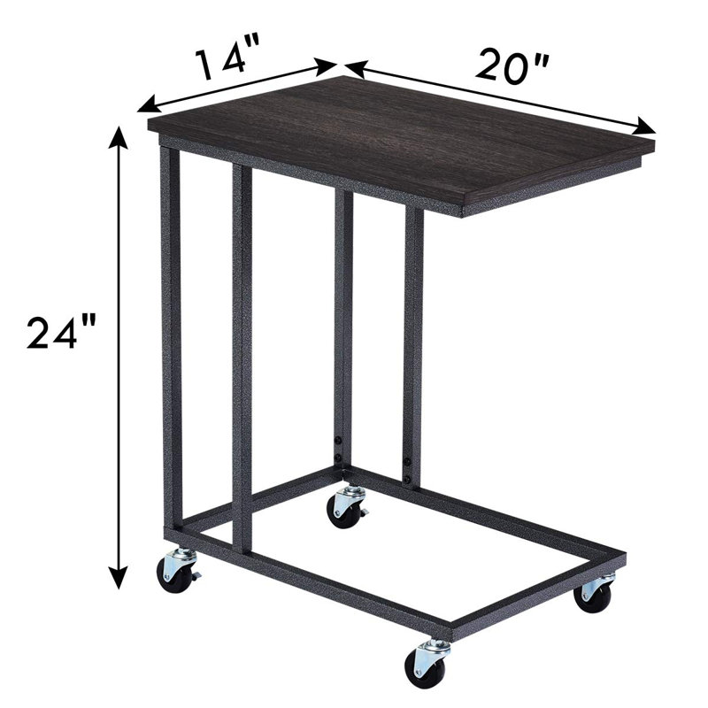 17 Stories Summerfield Wheel End Table Wayfair