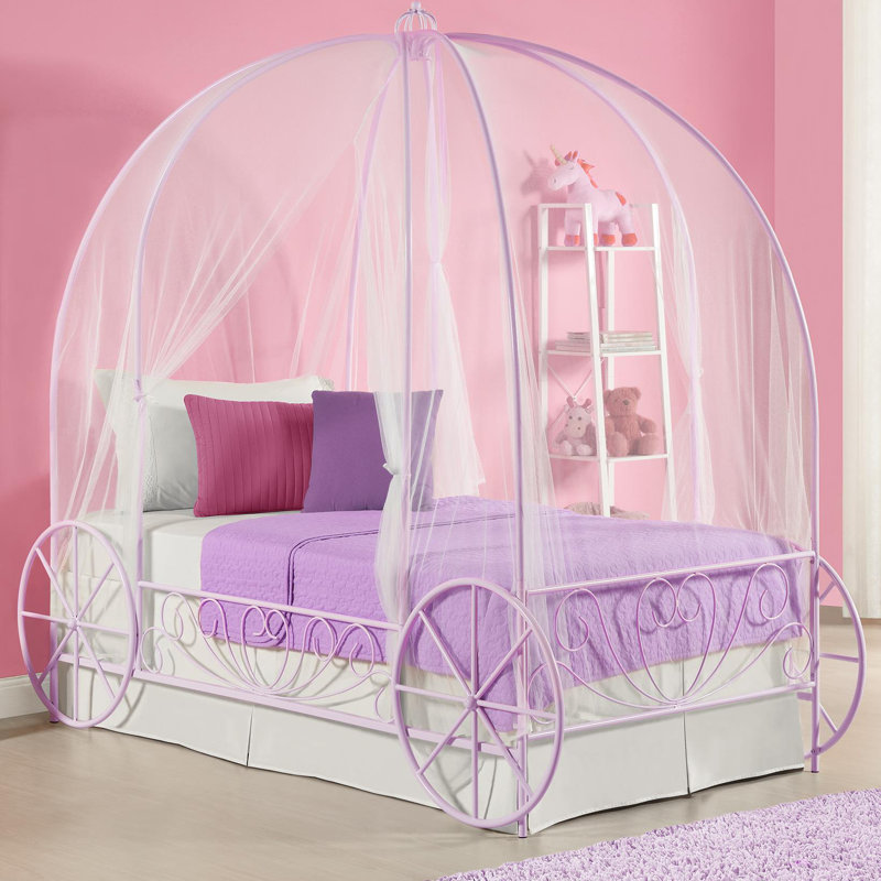 Zoomie Kids Brandy Twin Canopy Bed Wayfair Brandy Twin Canopy Bed