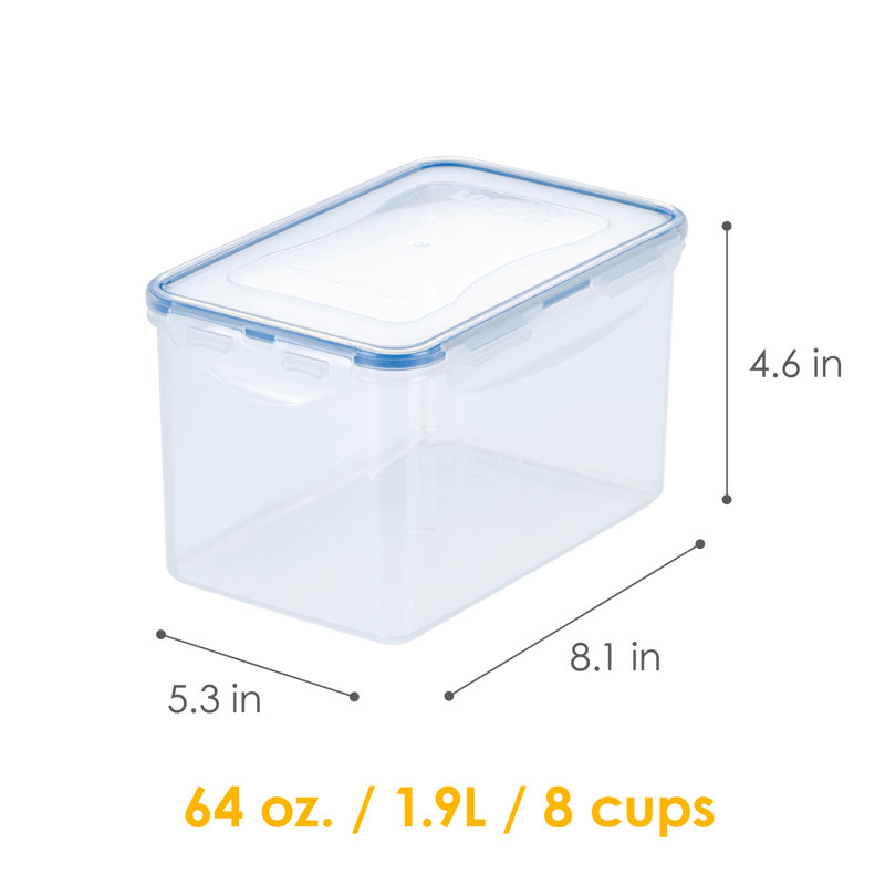Lock Lock Easy Essentials Pantry Rectangular 8 Oz Food Storage