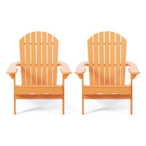 Orange Wood Adirondack Chairs You Ll Love In 2021 Wayfair