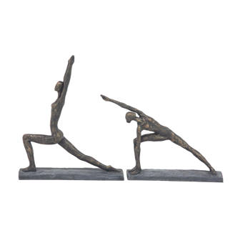 World Menagerie Uwais Aluminum Yoga Lady In Circle Wayfair