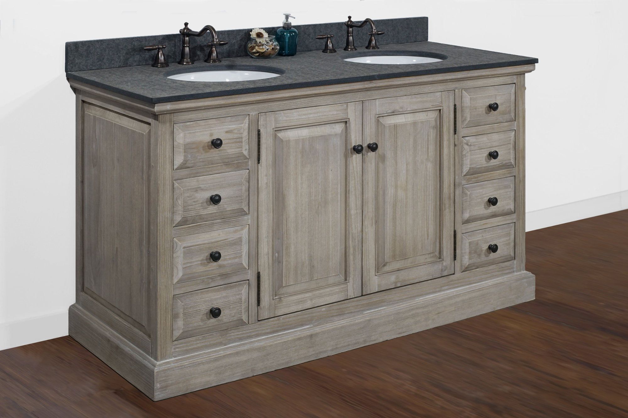 Trosclair 12" Double Bathroom Vanity Set Trosclair 12" Double Bathroom Vanity Set