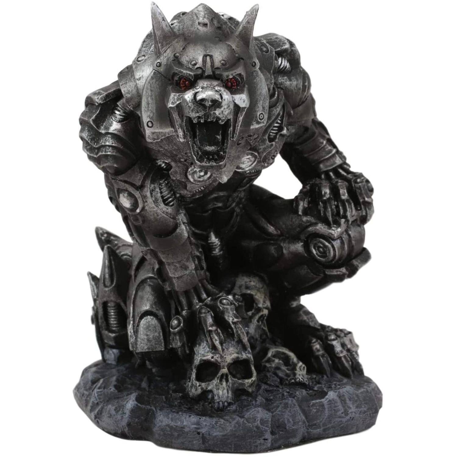 Trinx Denizen of Twilight Steampunk Robotic Werewolf Crushing Skull
