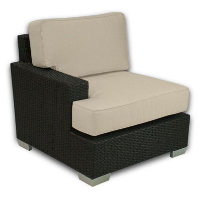 Signature Sectional Chair With Cushions Patio Heaven Fabric Sand