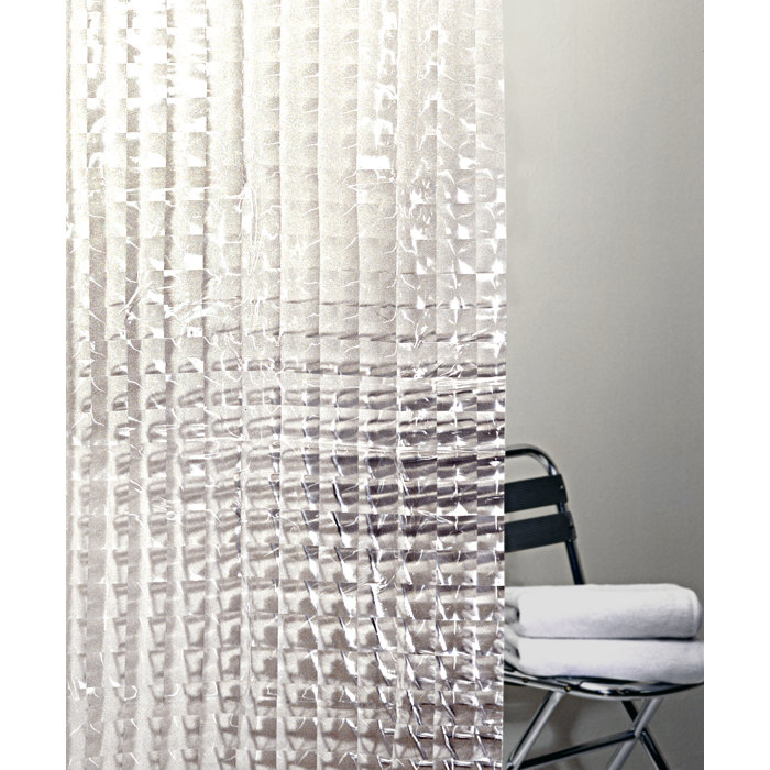 Ebern Designs Willa Peva 4g Cubic Vinyl Single Shower Curtain