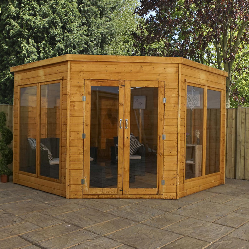 Home Essence Premium Corner Summerhouse Reviews Wayfair Co Uk Premium Corner Summerhouse