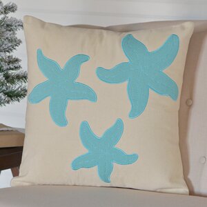 Tho 3 Starfish 100% Cotton Throw Pillow