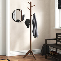 Coat Stand Bentwood 3 Leg Floor Standing Hat Rack Premium Pine By Home Discount 