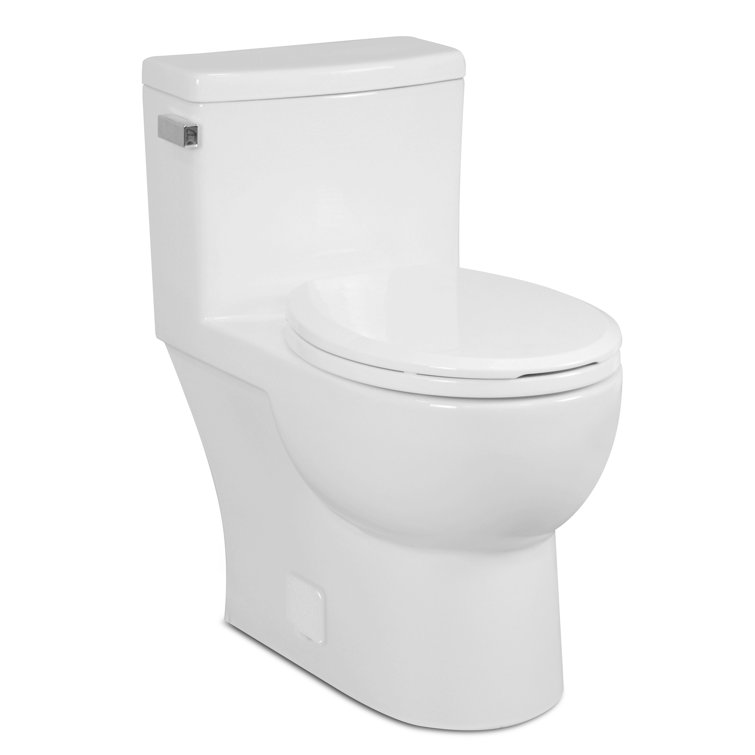 Icera Malibu Ii 1 28 Gpf Round One Piece Toilet Seat Included Reviews Wayfair