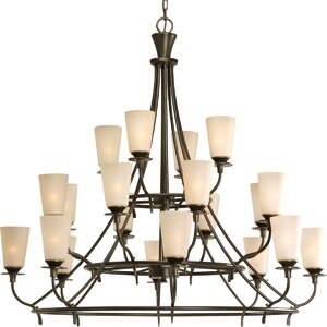 Risha Traditional 20-Light Shaded Chandelier