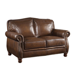 Go to store & view more images Darby Home Co Linglestown Leather Loveseat