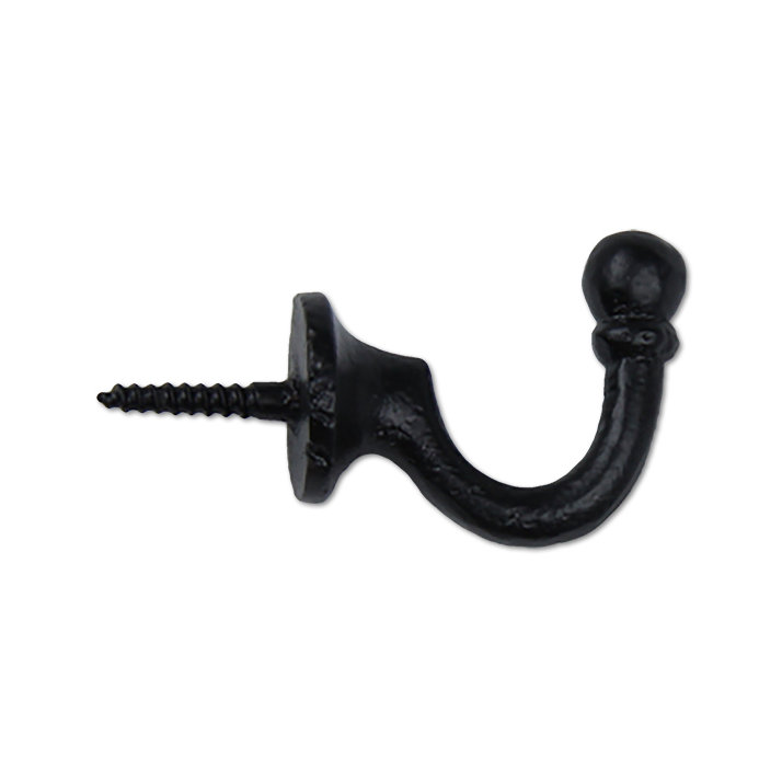 Three Posts Iron Single Arm Twist Screw Wall Hook Reviews Wayfair