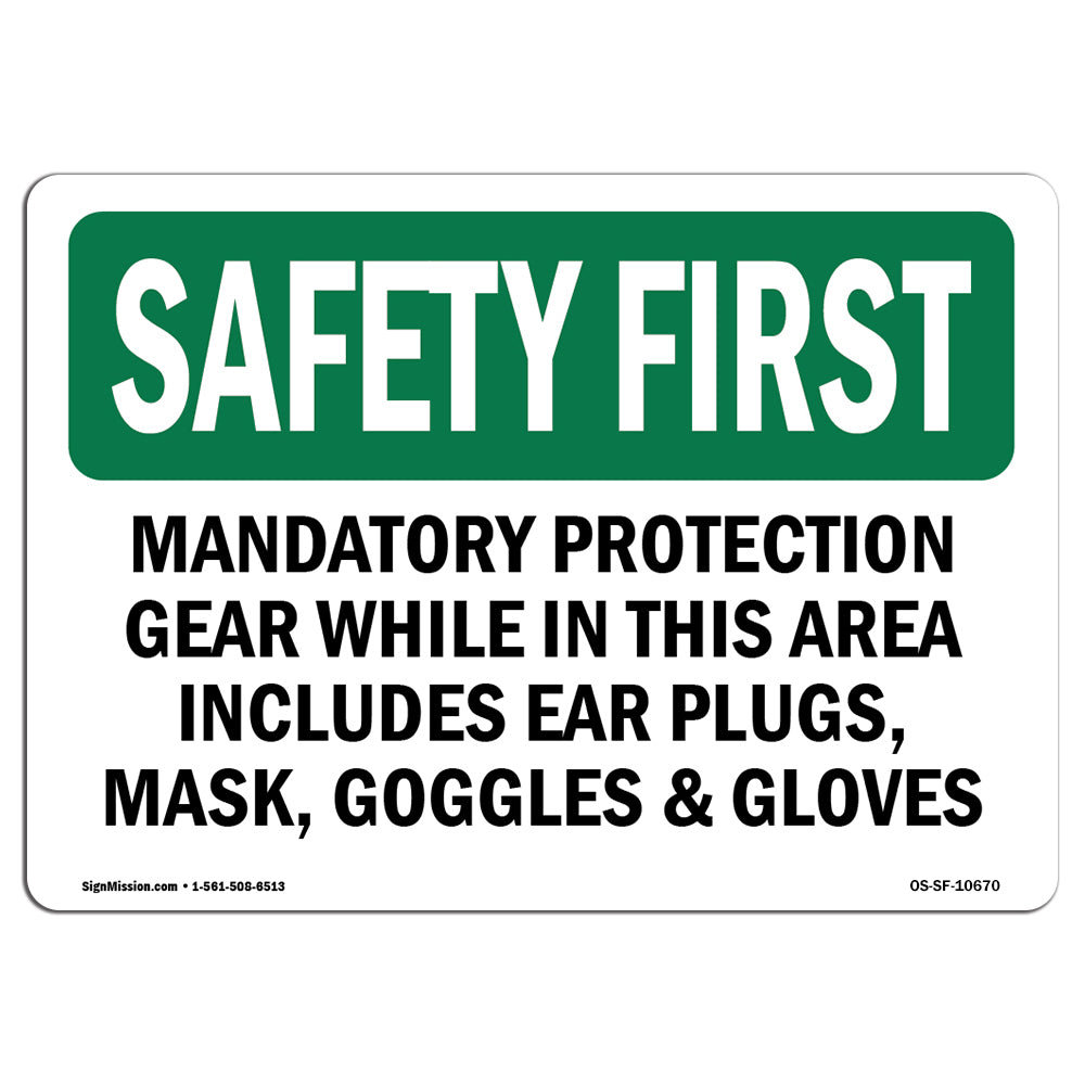 SignMission Mandatory Protection Gear While In This Sign Wayfair