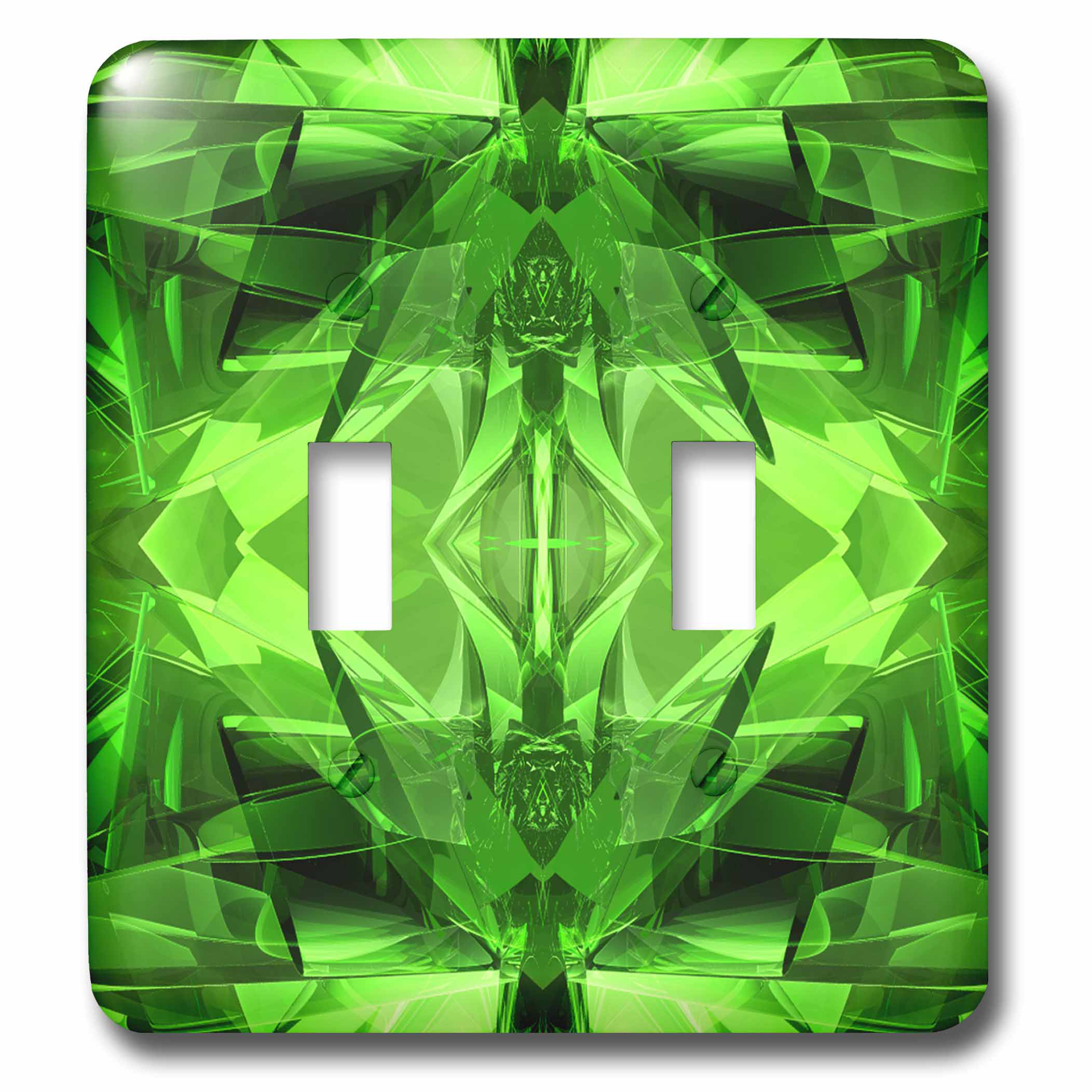 3dRose lsp_21919_6 Green Mandala Abstract Symmetrical Digital Mandala Created with Green Metal 2-Plug Outlet Cover 3dRose lsp_21919_6 Green Mandala Abstract Symmetrical Digital Mandala Created with Green Metal 2-Plug Outlet Cover