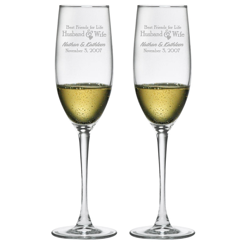 Susquehanna Glass Best Friends For Life 8 Oz Glass Flute Set Reviews Wayfair Whether you're hosting an elegant dinner party or an informal gathering with close friends and family, a bottle of wine can create a warm and friendly atmosphere perfect for good conversation and sharing a few laughs. best friends for life 8 oz glass flute set