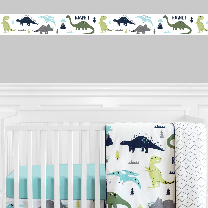 Sweet Jojo Designs Mod Dinosaur 15 L X 6 W Wallpaper Border