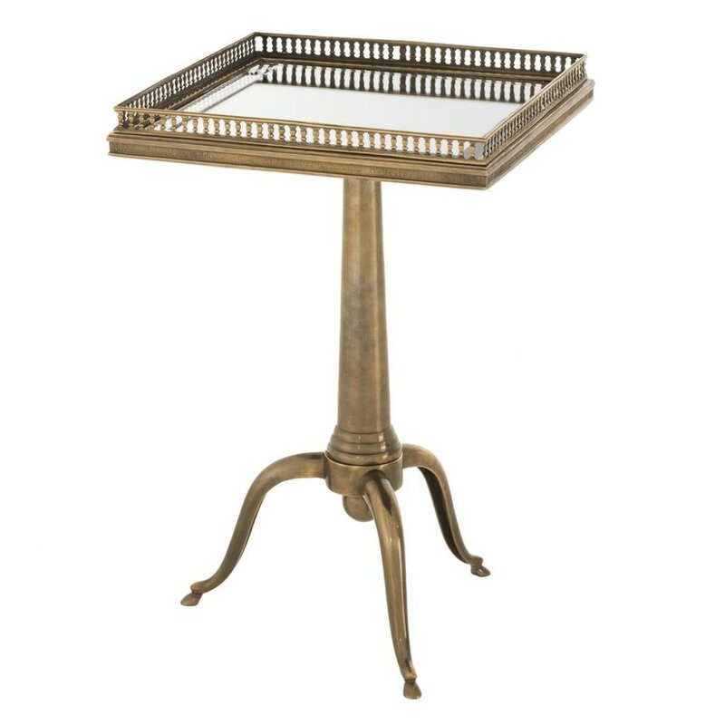 silver tray table