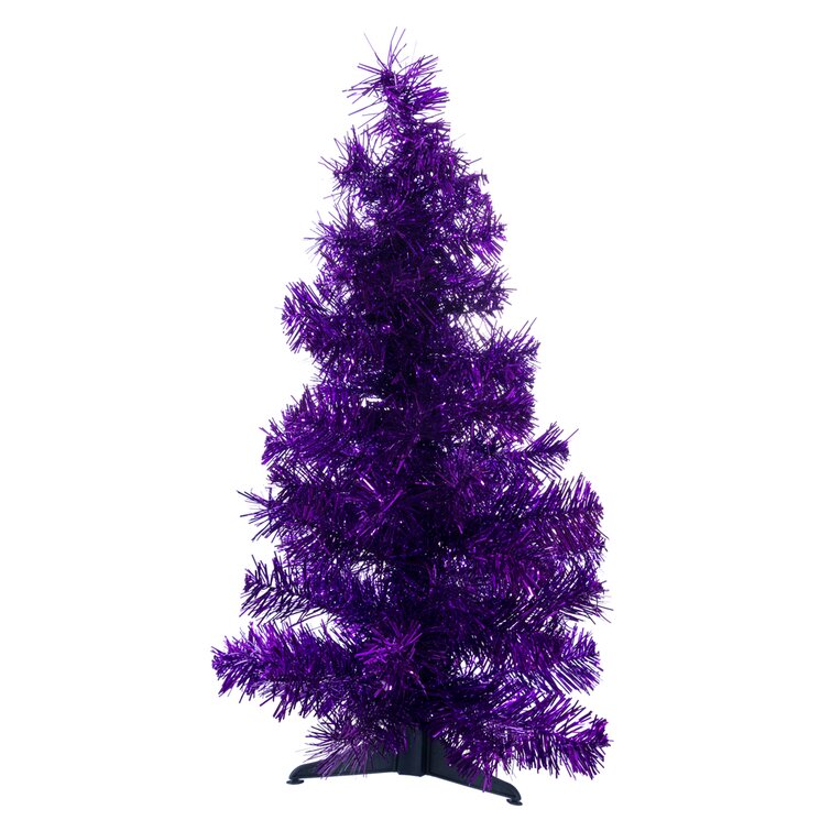 The Holiday Aisle® 2' Purple Pine Artificial Christmas Tree & Reviews ...