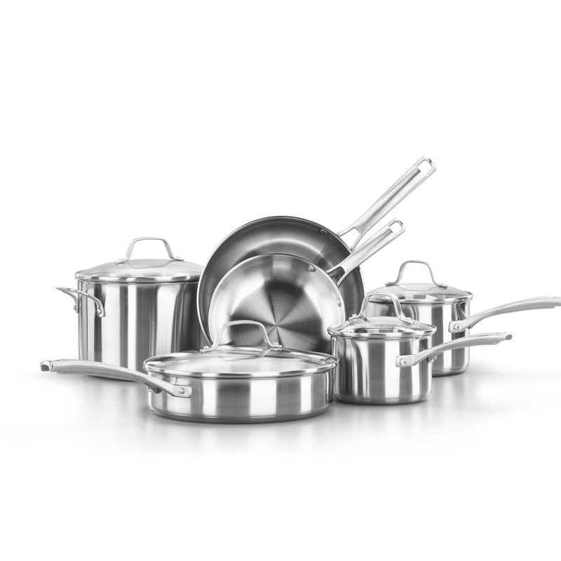 stainless steel non stick pot set