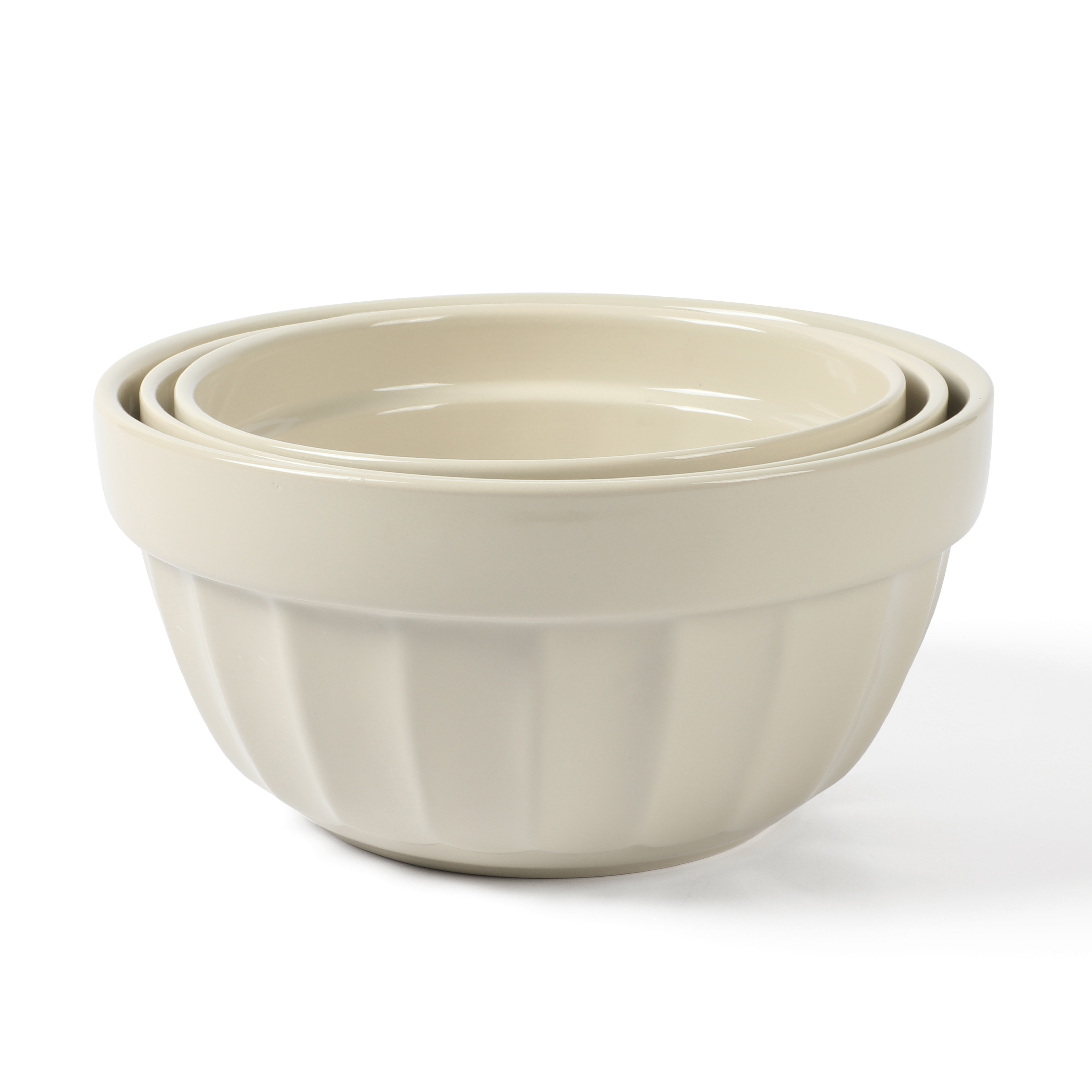 Martha Stewart Broadbrook 3 Piece 4 Qt, 2.8 Qt, 2.1 Qt Stoneware Bowl Set Sharkey Grey Wayfair
