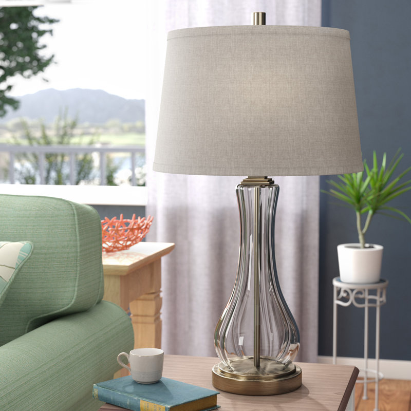 Table lamp lampshade brass with investment casting shell