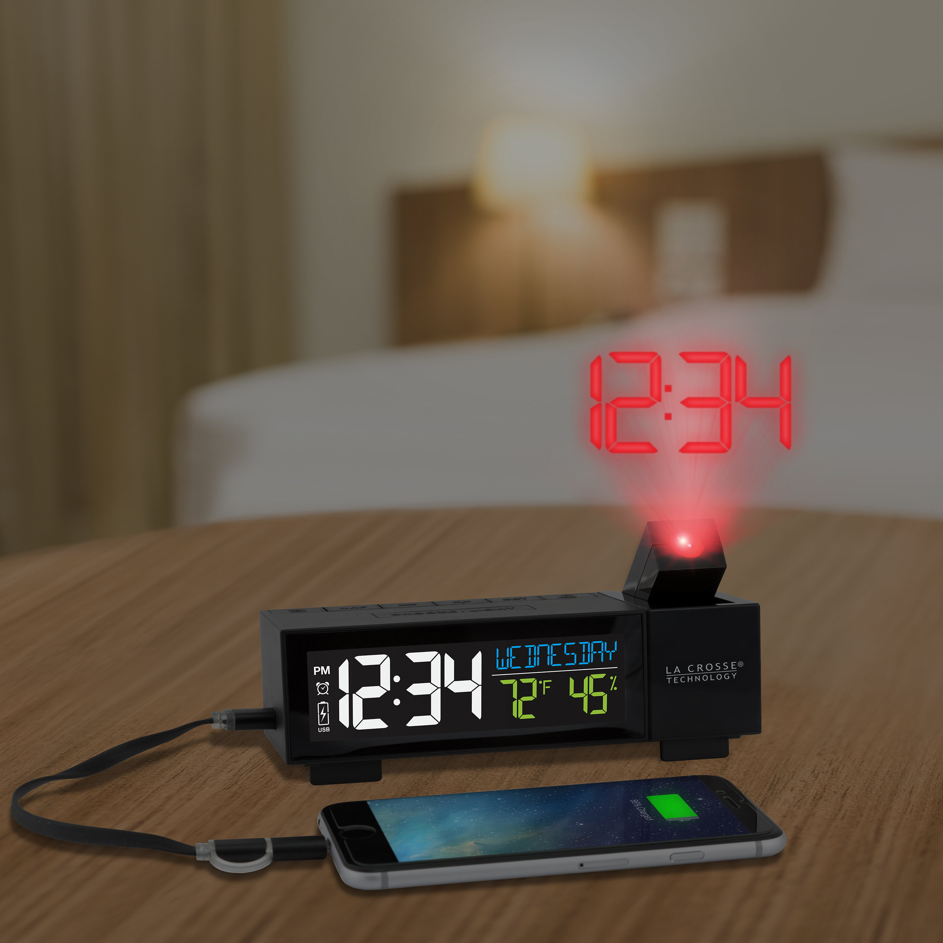Symple Stuff Projection Alarm Desktop Clock & Reviews Wayfair