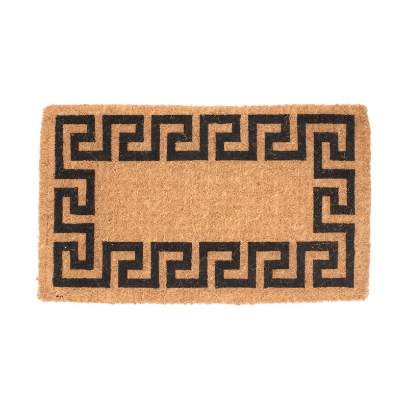 Geo Crafts Imperial Greek Key Non Slip Outdoor Door Mat Reviews Wayfair