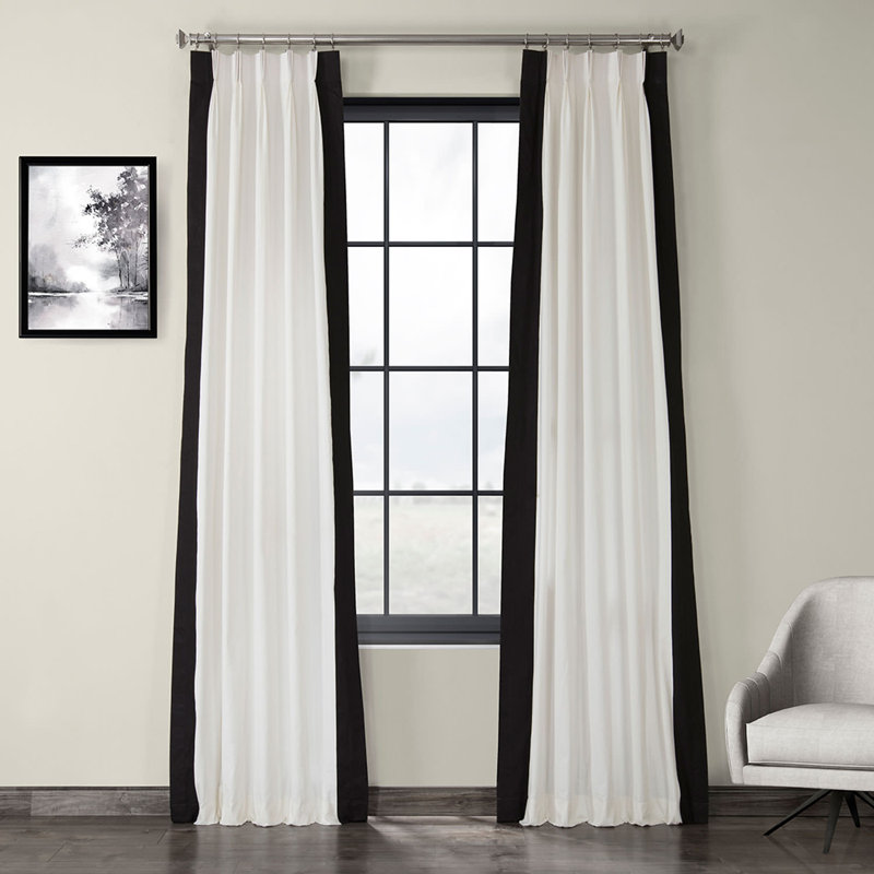Charlton Home® Watterson 100% Cotton Solid Room Darkening ...