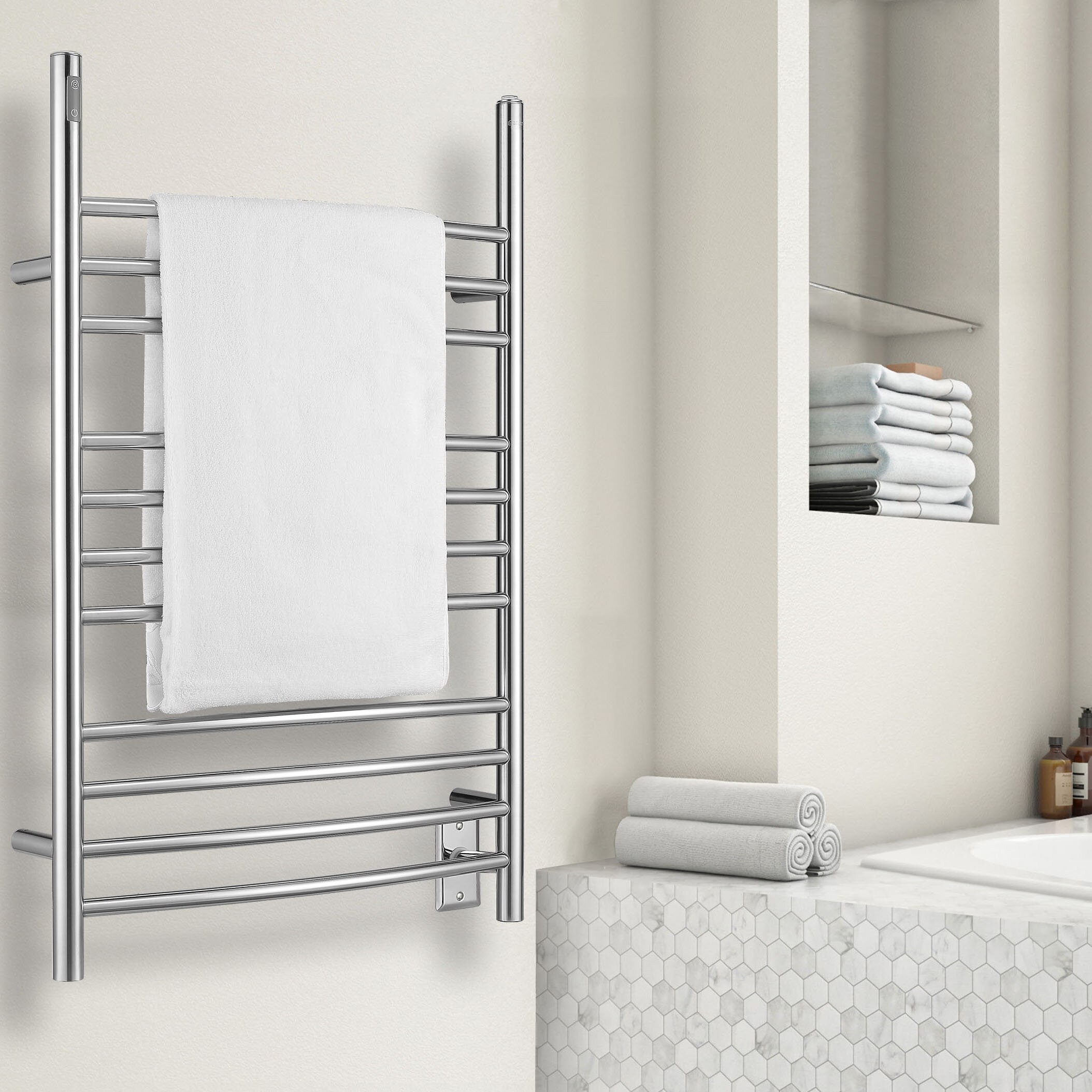 floor mounted towel warmer