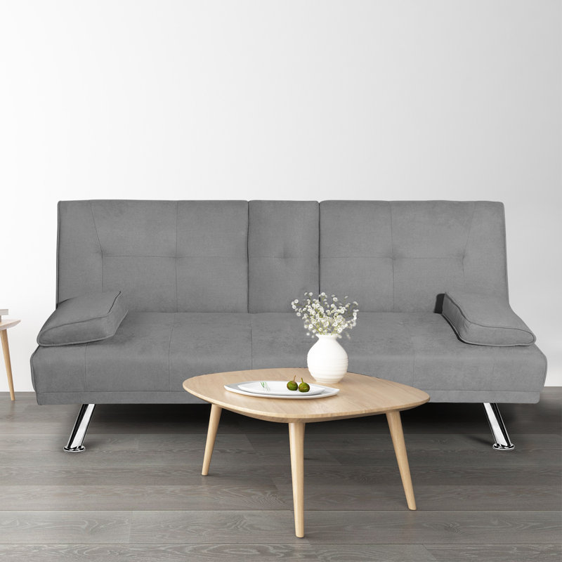 Ebern Designs Alburquerque Twin Or Smaller 66 2 Tufted Back Convertible Sofa Wayfair