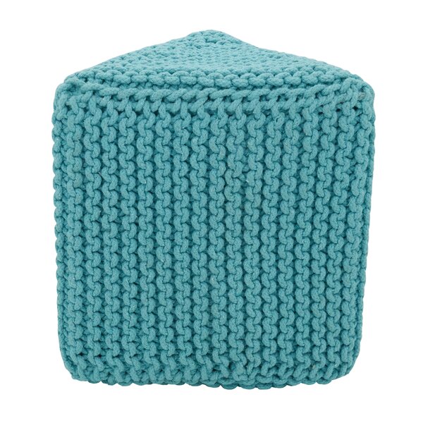 knitted rope pouf pattern