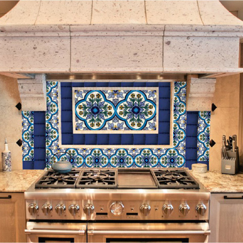 Rustico Tile Stone Dolores 4 X 4 Ceramic Talavera Decorative