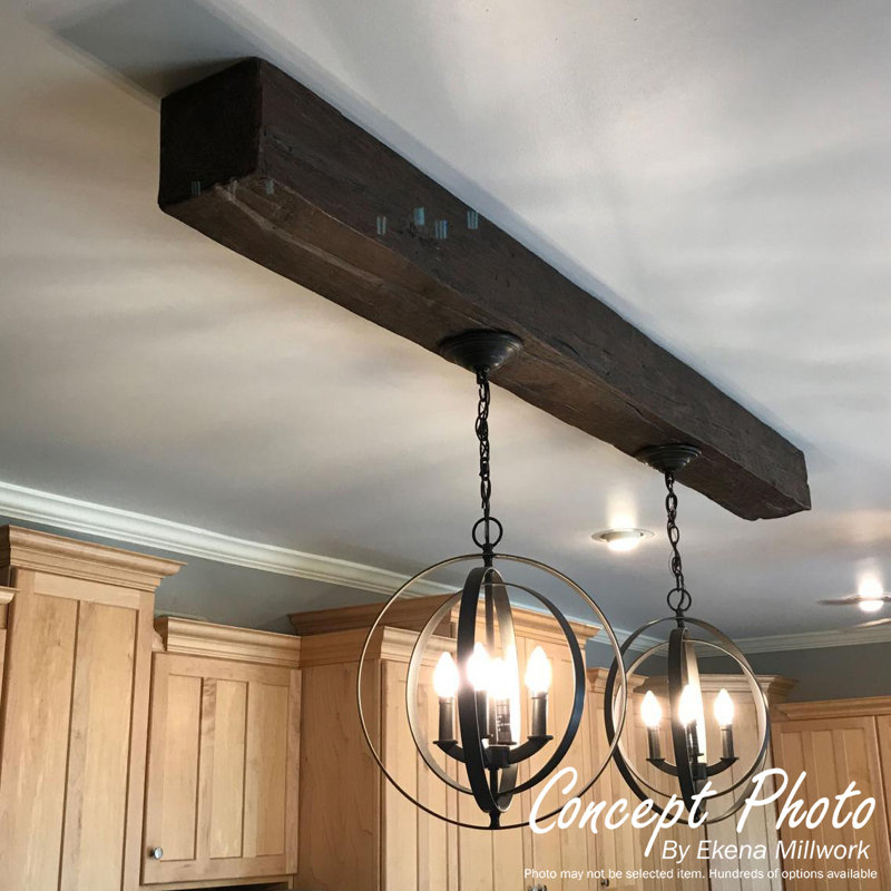 Ekena Millwork Pecky Cypress Faux Wood Texture Fireplace Shelf