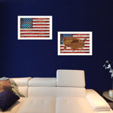 Framed American Flag Wall Art Wayfair