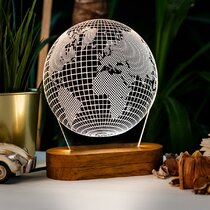 world globe lamps