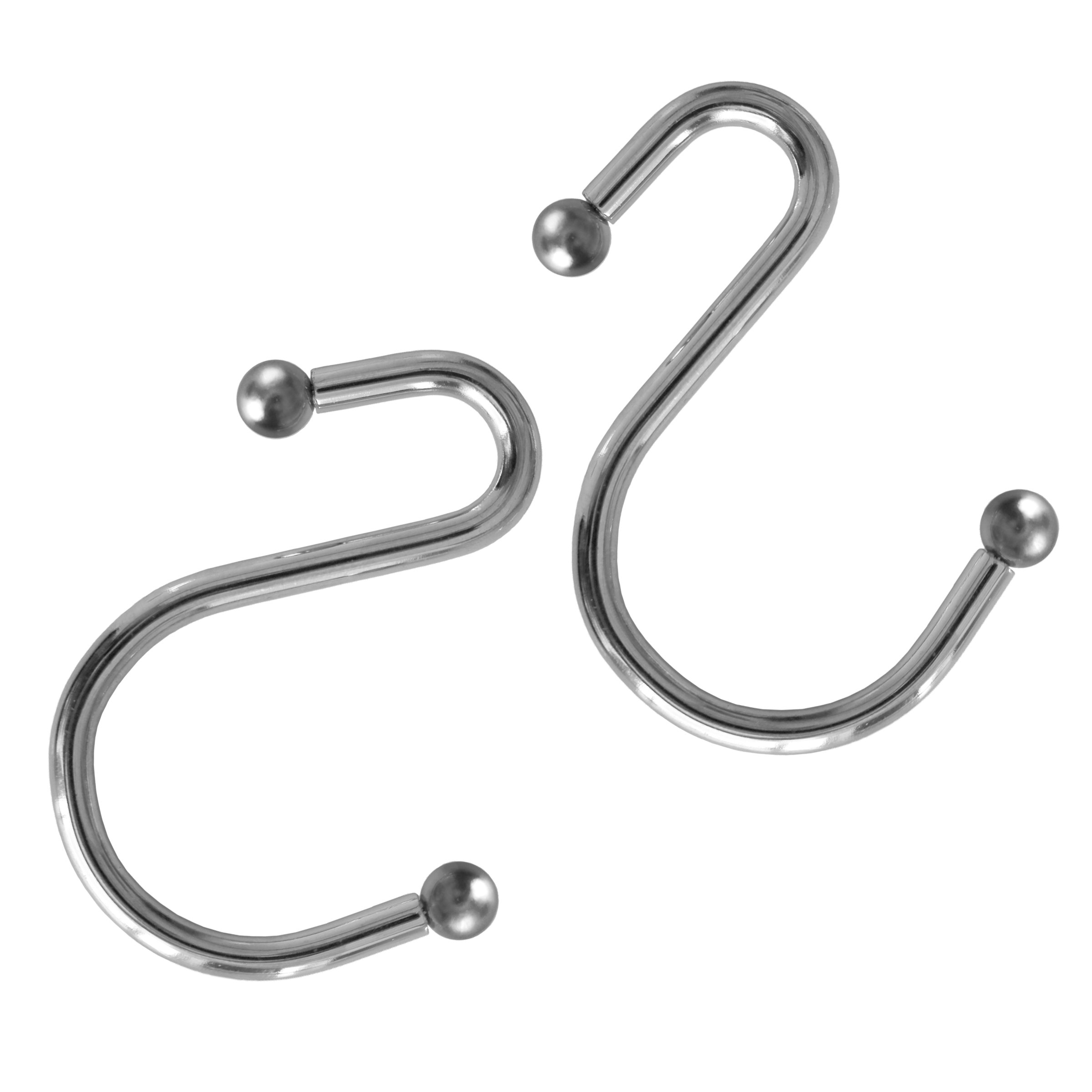 Splash Home Premium S Shaped Shower Curtain Hooks Wayfair