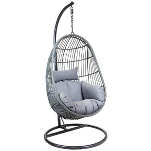 Outdoor Swinging Egg Chair Wayfair Co Uk Horowitz Rattan Egg Shaped Swing Chair With Stand