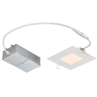 Cooper Lighting Llc 4 73 Ultra Slim Selectable Cct Remodel Led Canless Recessed Lighting Kit Wayfair