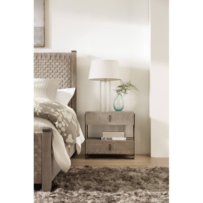 Hooker Furniture Miramar Carmel Caspian 2 Drawer Nightstand Wayfair