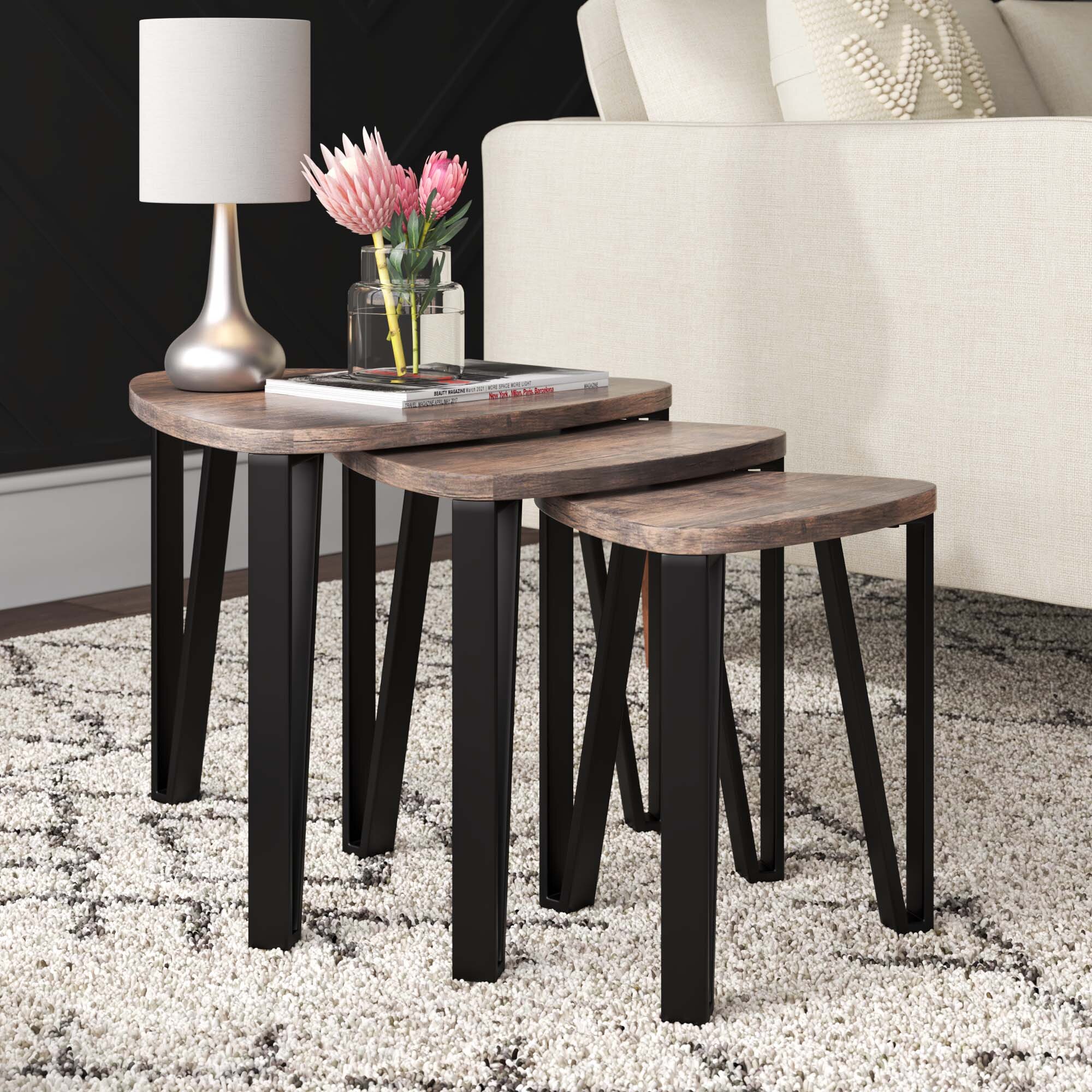 wayfair nest of tables grey