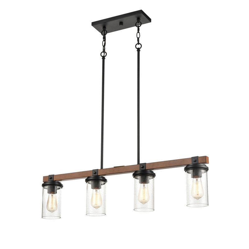 Breakwater Bay Vedant 4 Light Kitchen Island Linear Pendant Wayfair