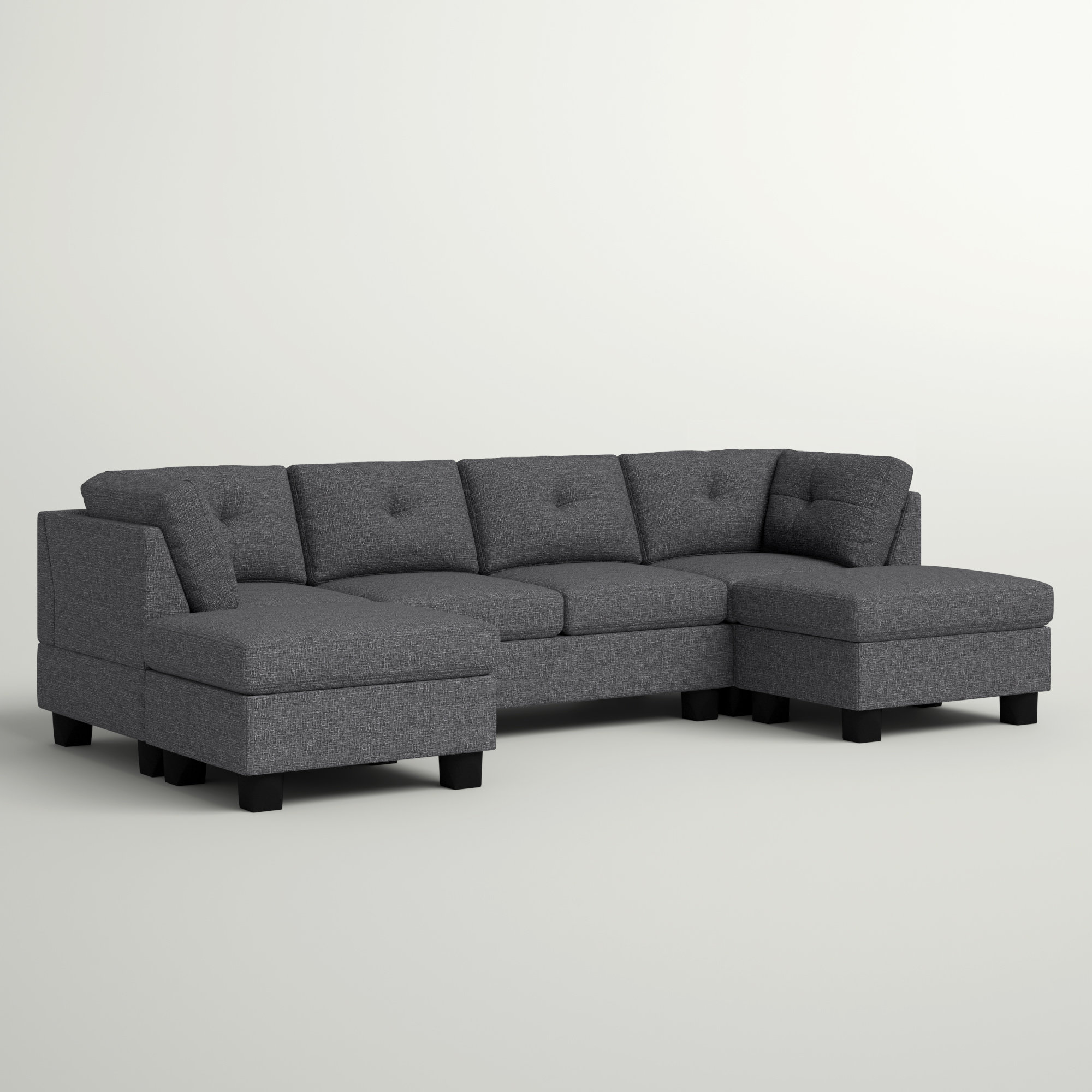 Andover Mills™ Ashwell 118" Wide Reversible Modular Sofa & Chaise with