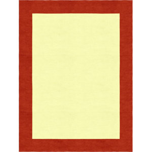Highlands Hand-Tufted Wool Red/Yellow Indoor Area Rug