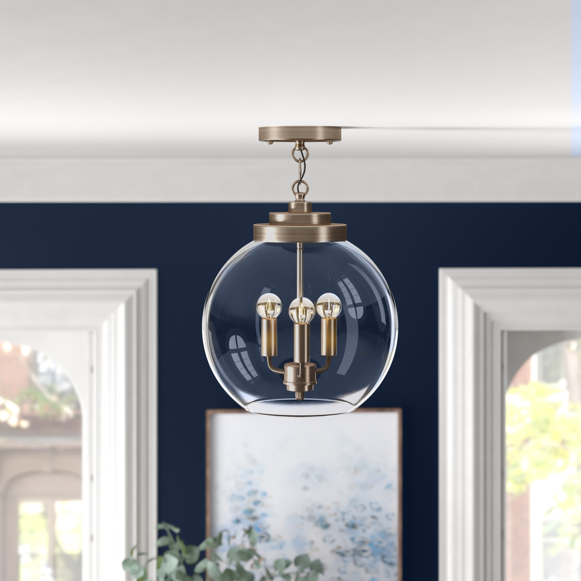 Breanna 3 Light Semi Flush Mount Reviews Joss Main Breanna 3 Light Semi Flush Mount