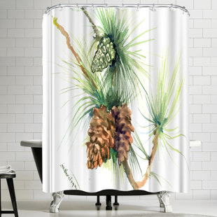 Pine Tree Shower Curtain Wayfair Suren Nersisyan Long Leaf Pine Tree Ii Shower Curtain