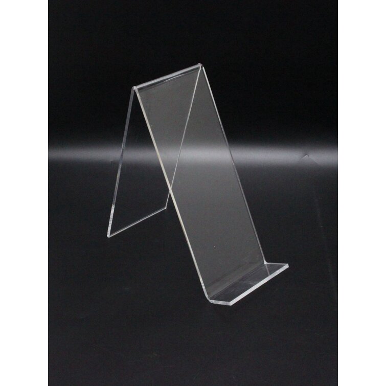 4-1/2" Clear Acrylic Slanted Display Stand Easel Qty 20 